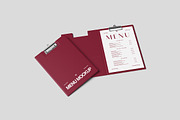 Restaurant Menu Mockup, a Books & Magazine Mockup by Gatamotion (Thumbnail 3 of 5)
