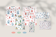 CHRISTMAS seamless patterns, a Pattern Graphic by Tiana Geo (Thumbnail 2 of 7)