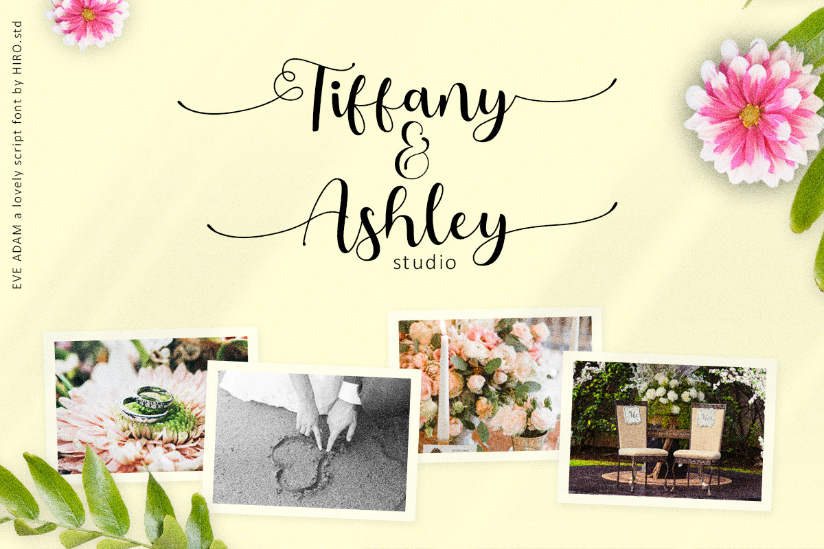 Eve Adam - Lovely Script Font, a Script Font by HIRO.std (Photo 2 of 10)