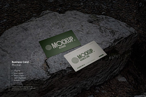 Business Card Mockup Scene
