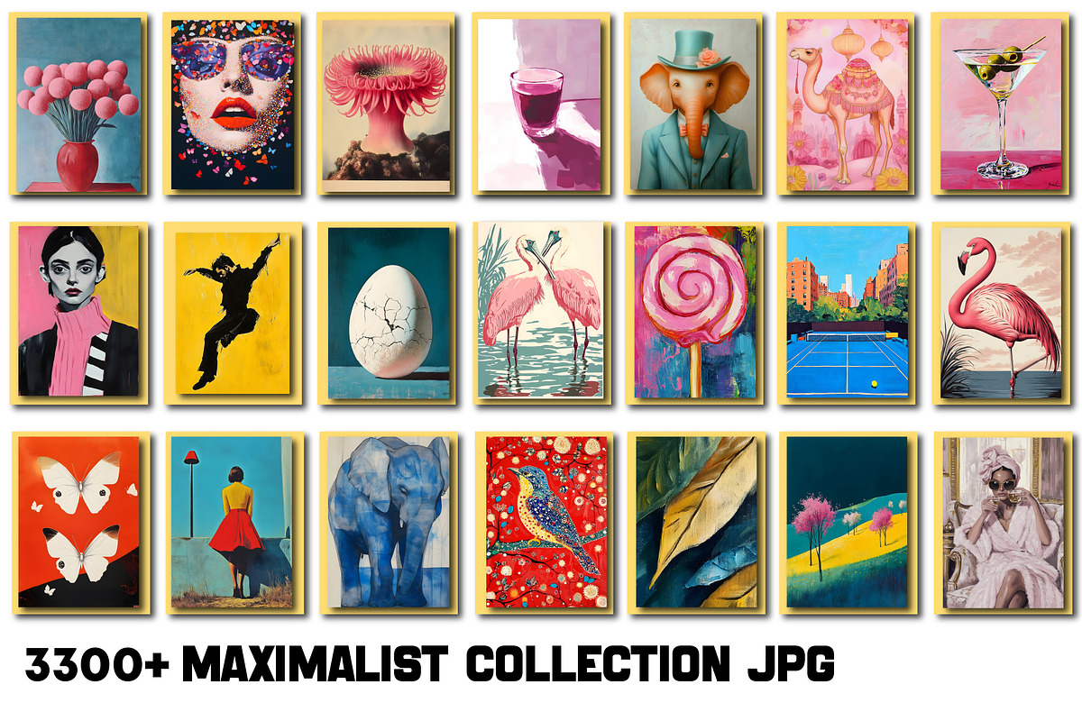 Maximalist Wall Art Collection, a Wallpaper Photo by Chipshpow Graphics (Photo 4 of 8)