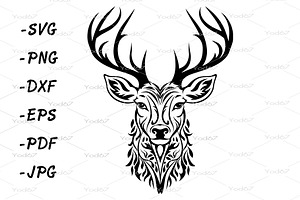 Vector Of Deer Head Design. Animals.