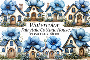 Whimsical Fairytale Cottage House, an Illustration by Libby Wishes (Thumbnail 1 of 11)
