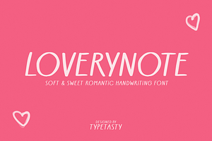 Loverynote – Soft Handwriting Font