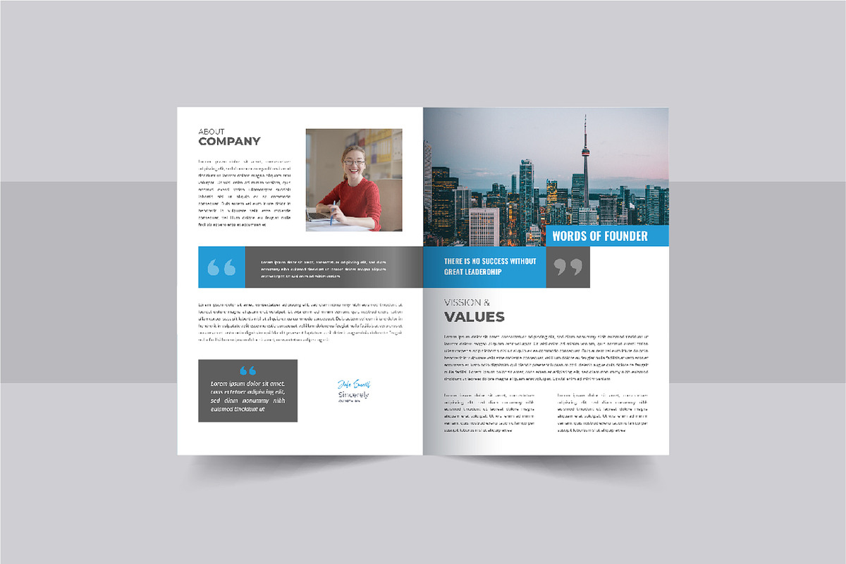 Company white paper design template, a Brochure Template by Pavel_design (Photo 5 of 9)