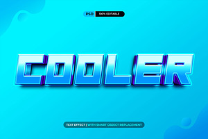 Blue Light Psd Text Effect