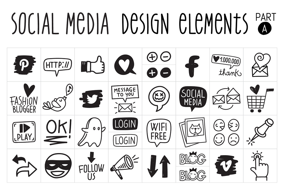 Social Media Illustration-Icon Pack, an Outline Icon by Pingebat (Photo 2 of 7)
