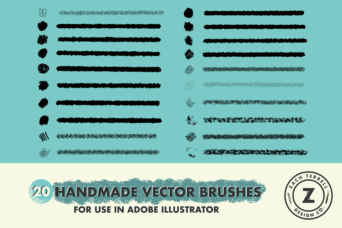 Vector Scatter Brush Pack, a Brush Add-On by Zach Terrell Design (Photo 2 of 3)