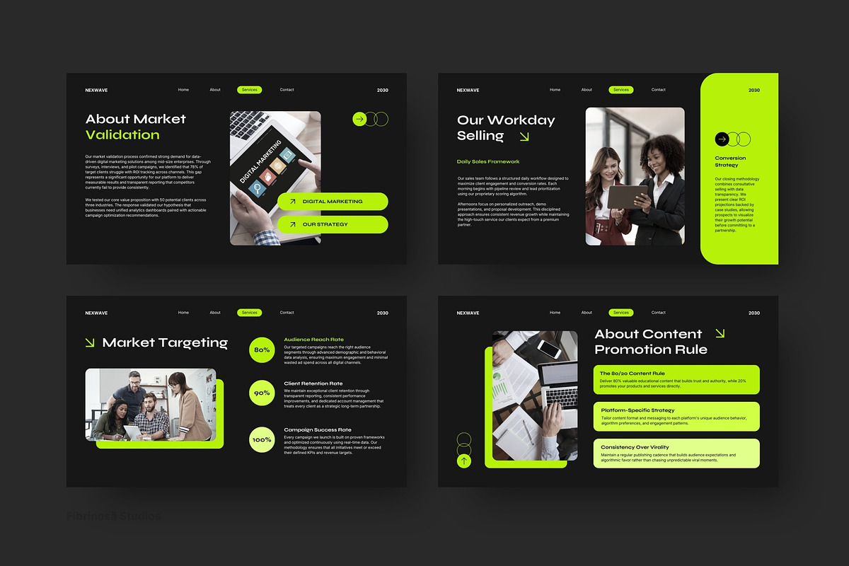 Digital Marketing Agency Pitch Deck, a Presentation Template by FIBRINOSÄ (Photo 5 of 7)