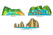 Nature sights of Mexico in line, an Illustration by GenziWorkshop (Thumbnail 3 of 6)
