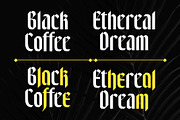 Nightwoe - Modern Blackletter, a Blackletter Font by Novitype (Thumbnail 10 of 13)