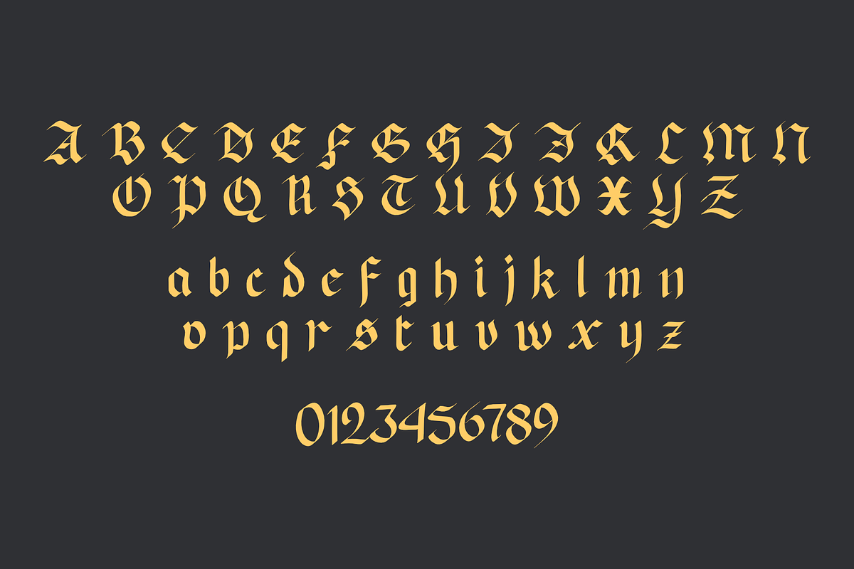 Black Sultanah Blackletter font, a Blackletter Font by WAP (Photo 3 of 4)