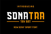 Sonatra, a Serif Font by Auliacreative (Thumbnail 1 of 5)
