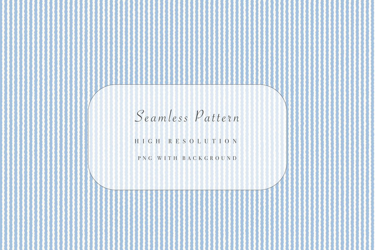 Light Blue Scalloped Stripe Seamless, a Pattern Graphic by Pati Charm Studio (Photo 1 of 7)