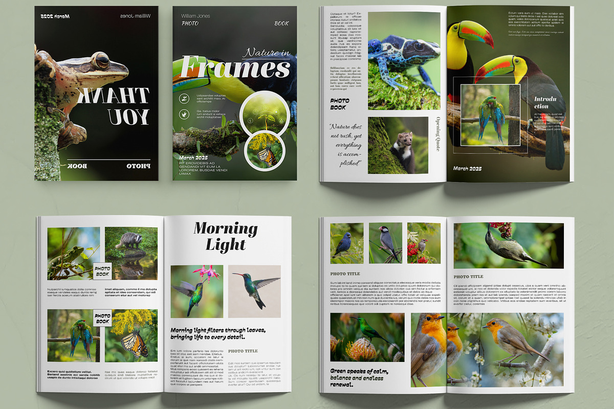 Natural Photobook Template Design, a Brochure Template by MightyDesign (Photo 2 of 6)