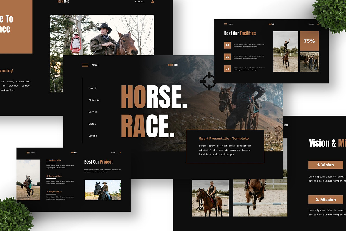 Horse Race - Sport Google Slide preview 6
