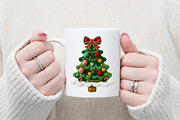 Coquette Faux Yarn Christmas Tree, an Illustration by designcity5 (Thumbnail 5 of 8)