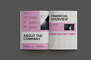 White Pink Annual Report, a Brochure Template by Neermana (Thumbnail 5 of 10)