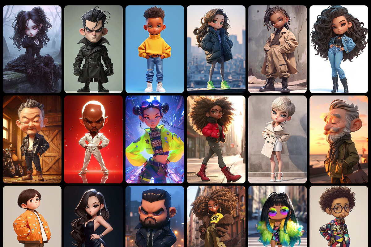 3604 ChatGPT Chibi Fashion Styles, a Person Illustration by Sevenstyles (Photo 5 of 6)