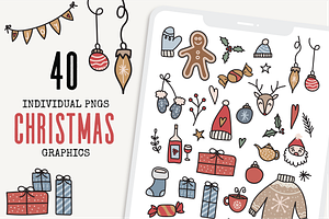 Christmas Digital Planner Stickers