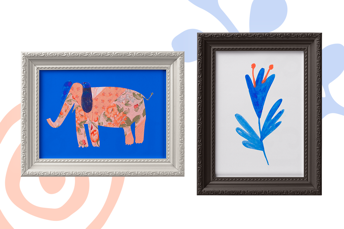 Cute animals on wild textures, an Object Graphic by PixelAesthetic (Photo 9 of 9)