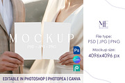 Wedding Invitation Cards Mockup Set, a Mockup by Mie Mockup Studio (Thumbnail 1 of 7)
