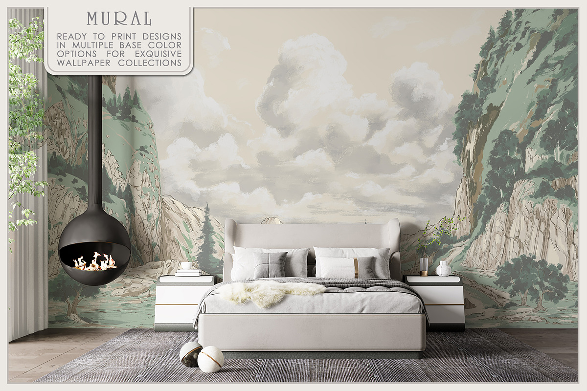 Fresco collectionEmerald Highlands, a Wallpaper Graphic by Natalia0307 (Photo 8 of 9)