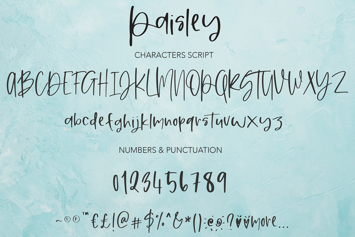 Paisley | Handwritten Font, a Script Font by Artstudio (Photo 9 of 10)