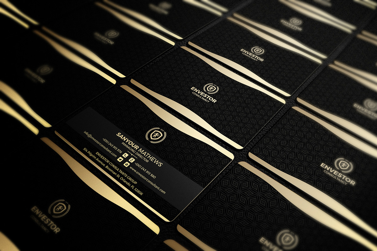 100 Modern Business Card Bundle, a Business Card Template by GraphicsEgg (Photo 4 of 102)