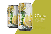 Fruit watercolor illustrations / 02, a Food Illustration by Graxaim Mock-up (Thumbnail 2 of 8)