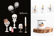 Watercolor Halloween Night, a Decorative Illustration by MayaNavits (Thumbnail 7 of 9)