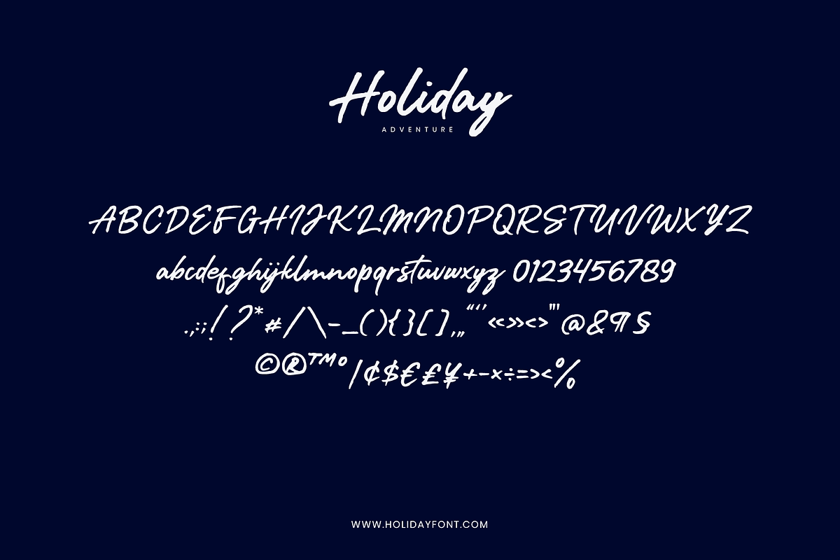 Holiday Adventure, a Handwritten Font by alphArtype (Photo 7 of 8)