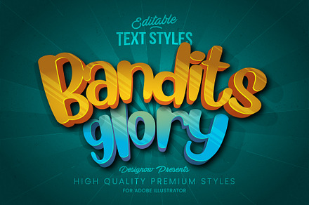 Glossy Adventure Text Style
