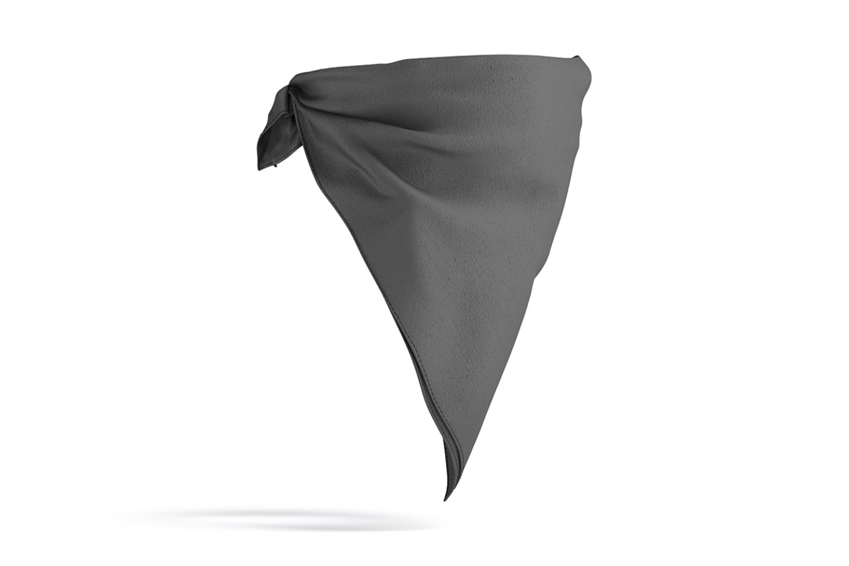 Black Face Wrap Bandana 3D Model, an Object 3D Model by rebrandy (Photo 1 of 9)
