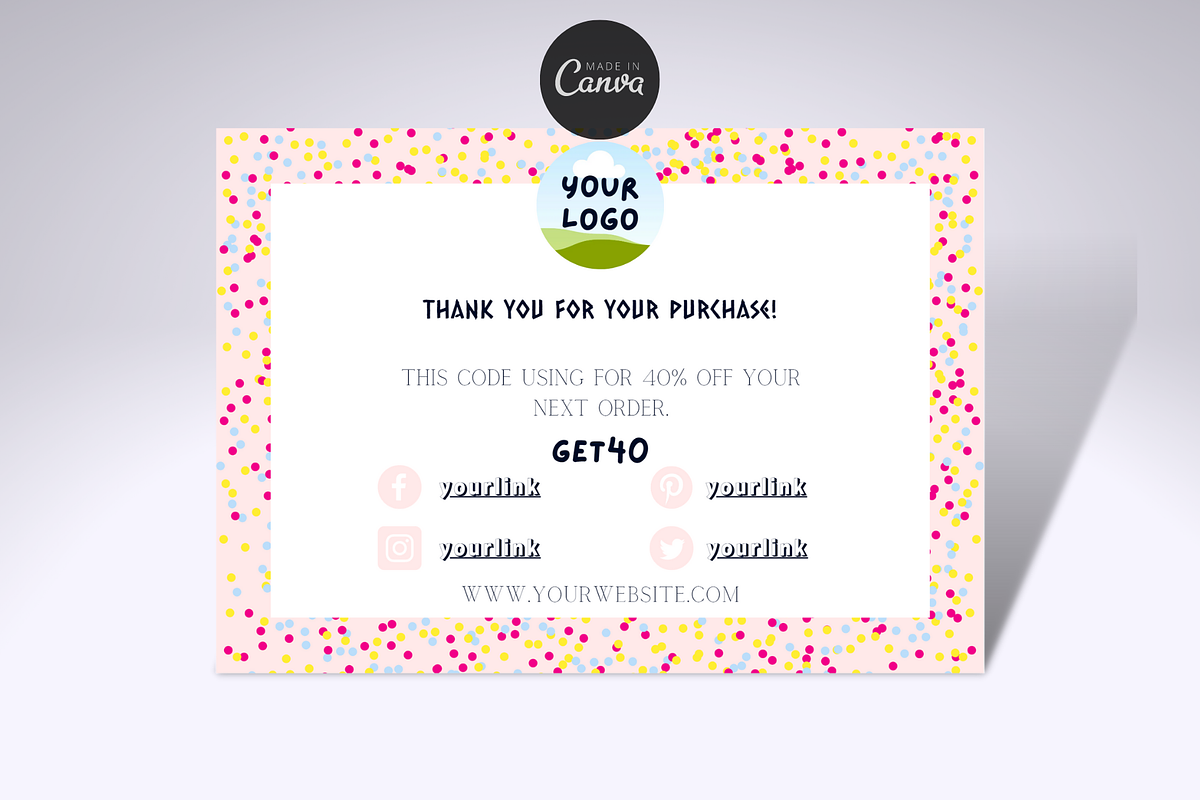 Thank You Order Card | Canva, an Invitation Template by tahananeart (Photo 1 of 7)