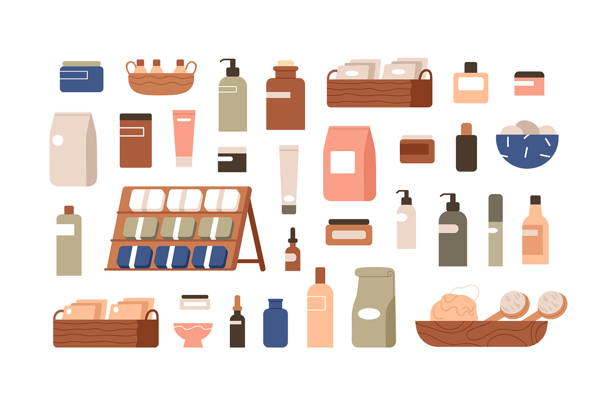 Cosmetic products for skin care, an Object Illustration by Good Studio (Photo 2 of 3)
