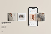 Instagram Post Mockup, an iPhone Mockup by graphic_keY (Thumbnail 1 of 7)