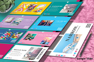 Narrow - Pastel Google Slide, a Presentation Template by TypeMakers