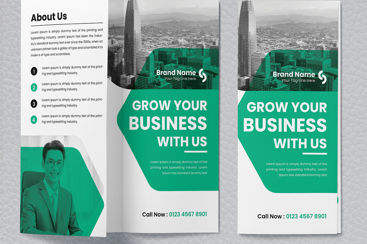 Tri- fold business brochure, a Brochure Template by MightyDesign (Photo 4 of 7)