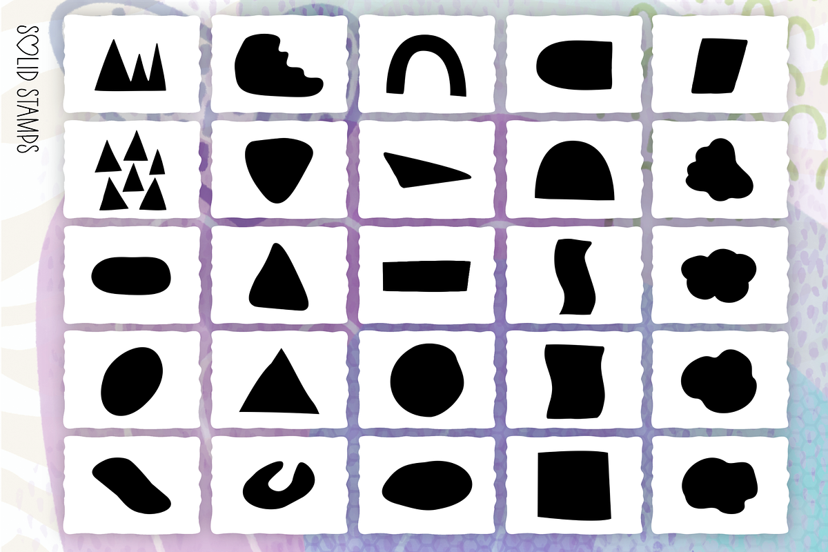 Abstract Procreate Brush Bundle, a Brush Add-On by cugypress (Photo 12 of 23)