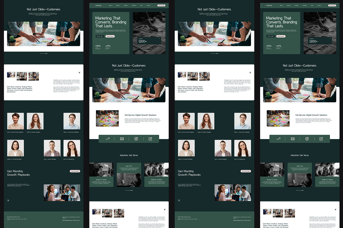 Figma Marketing Agency Landing Page, a Landing Page Template by Musara (Photo 4 of 6)