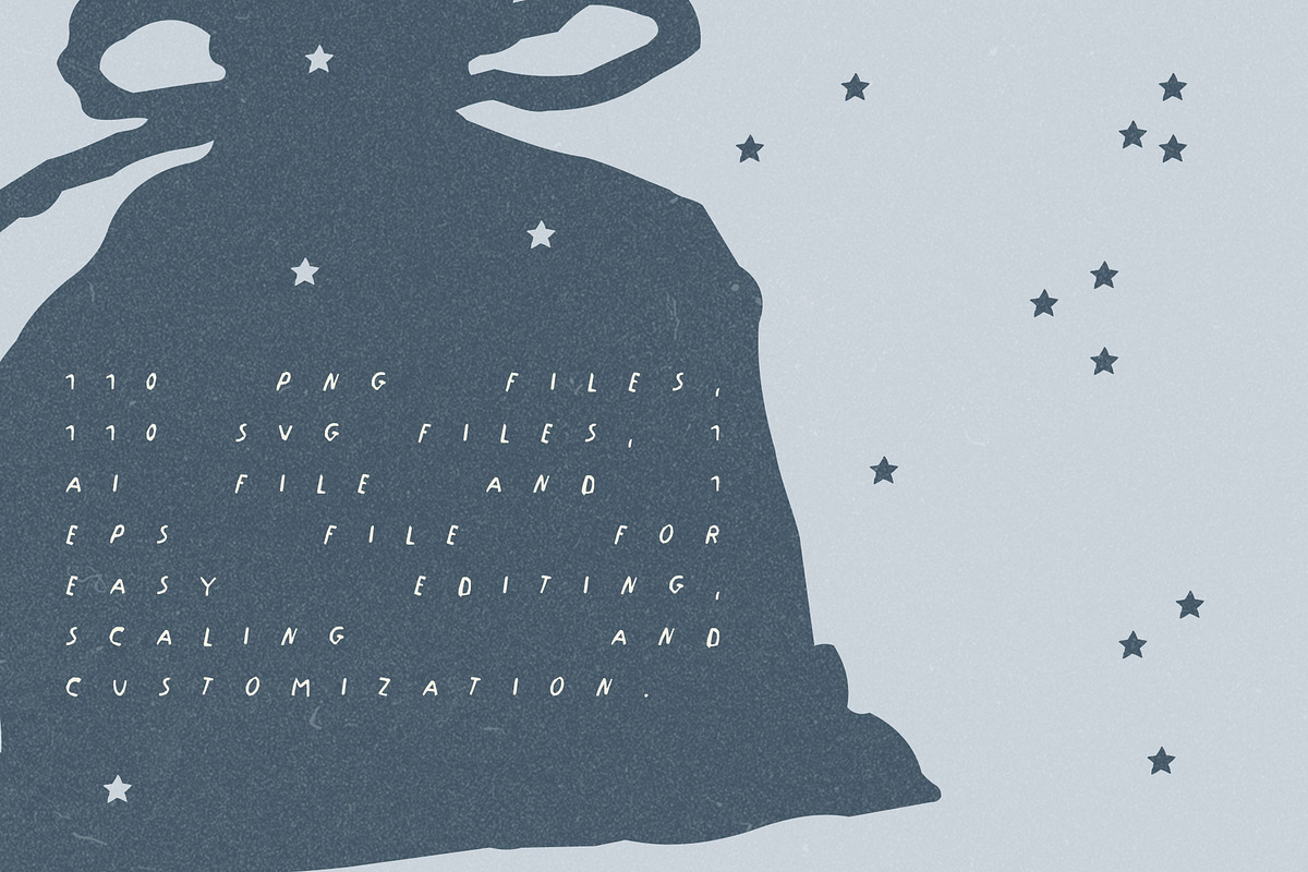 Retro Folk Christmas: 110 Graphics, a Seasonal Illustration by Veyla (Photo 13 of 15)