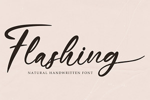 Flashing - Natural Handwritten Font