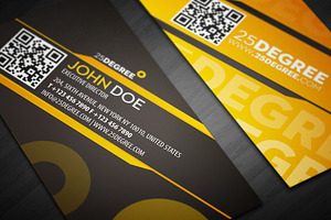 25 Degree Business Card Design