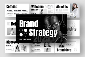 Brand Strategy Presentation Layout, a Presentation Template by ContestDesign