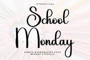School Monday, a Handwritten Font by InermediaSTUDIO (Thumbnail 1 of 7)