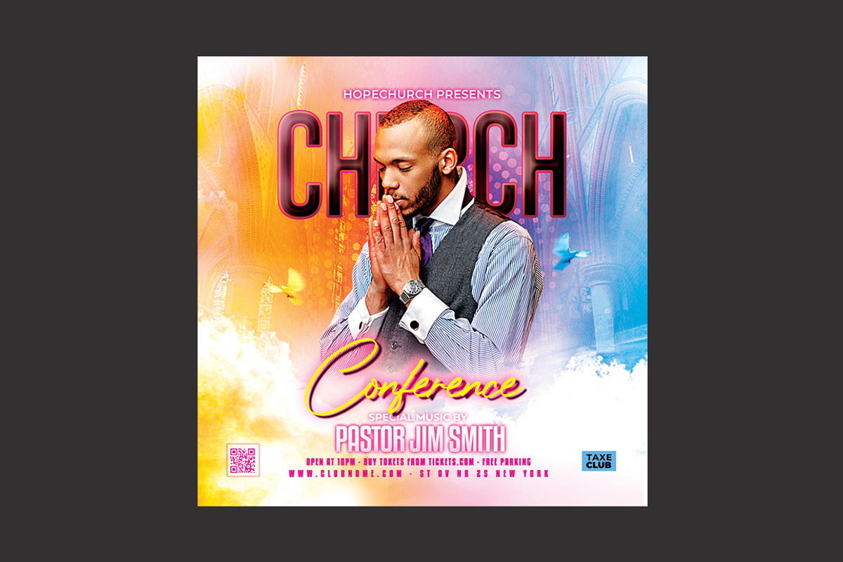 Church Flyer, a Flyer Template by DSGraphicDesign