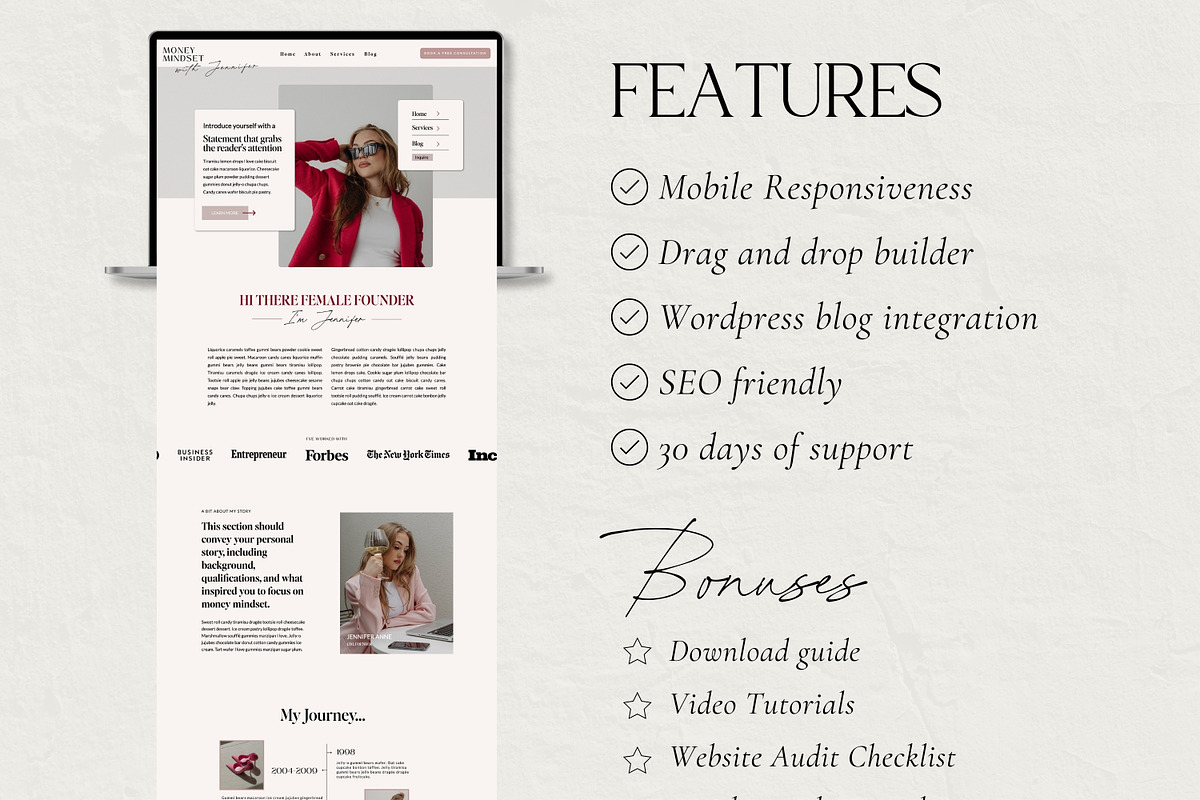 Showit Website Template for Coaches, a Websites & App Template by Field Digital (Photo 5 of 11)