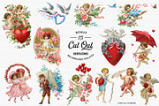 Vintage Valentine Illustrations, an Illustration by French Kiss Collections (Thumbnail 7 of 13)