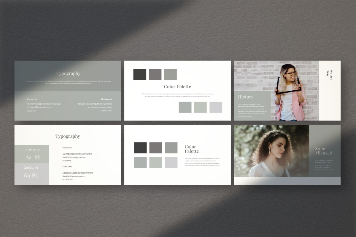 Gray Google Slide Template, a Presentation Template by Inkofert (Photo 7 of 10)